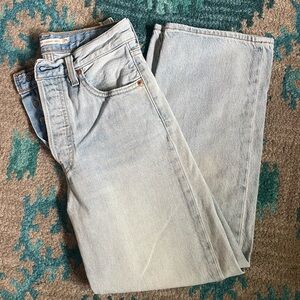Levi’s size 26 high waisted straight ankle denim jeans